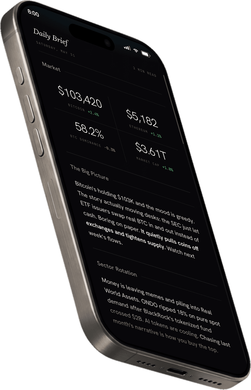 CryptoArrow Daily Brief, the morning read